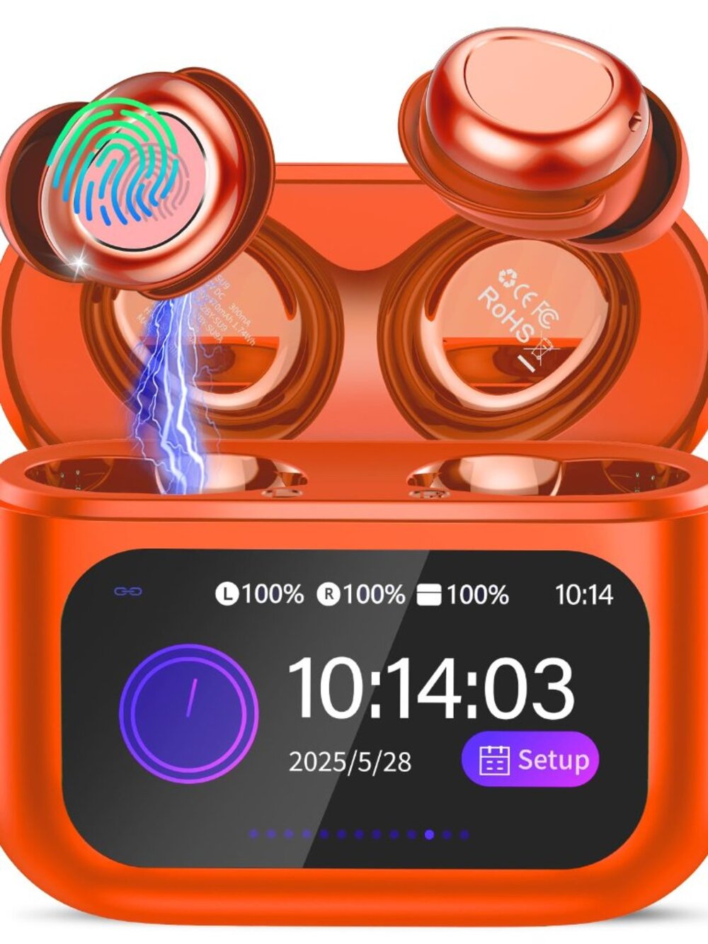 NEW Sleep Earbuds Bluetooth 5.4 in Ear Touch Screen Headphones Small Design Mini
